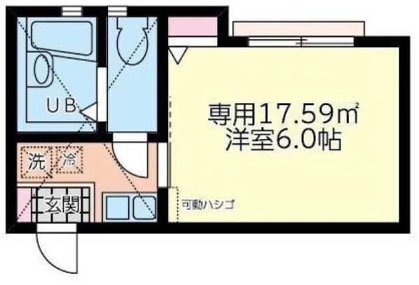 モンステラ高田Bの物件間取画像